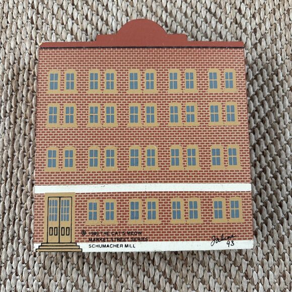 The Cat's Meow German Mills F. Schumacher Wood Shelf Sitter 1993 - Picture 2 of 4